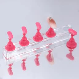 5/30pcs/Set Magnetic Nail Holder False Nail Tip Practice Stand Crystal Base Holder Nail Art Display For Art Salon DIY & Practice