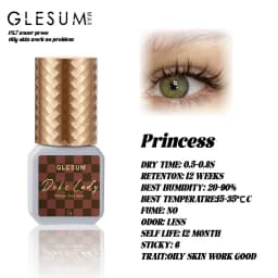 Glesum Duke Lady Glue Fast Dry Glue Faux Mink Eyelashes Extension Individual Eyelashes Artificial Fake False Eyelashes