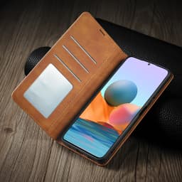 Leather Flip Phone Case For Xiaomi Redmi Note 14 13 Pro + 12S 11S 10S 9S 12 11 10 9 8 7 Pro Plus 5G 12C 13C Card Wallet Cover