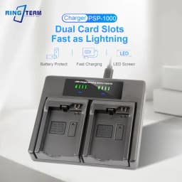 Universal PSP-1000 LCD USB Dual Battery Charger For Sony PSP-2000 PSP-3000 PlayStation Portable - Premium Fast Charging Dock