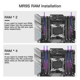 MACHINIST X99 MR9S ATX Motherboard LGA 2011-3 Supports TPM 2.0 Intel Xeon E5 V3/V4 CPU DDR4 RAM Memory NVME M.2 USB3.0