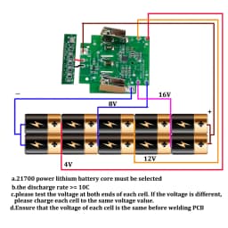 Doscing 21700 BAT618 18V Lion Battery Plastic Case PCB Charging Protection Circuit Board Shell For Bosch BAT610 BAT609 BAT618G