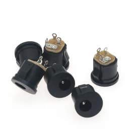 10Pcs 9V 12V DIY Guitar Effects Pedal Power DC Connectors Socket Plug Jack 2.1mm DC-022 Female Socket Jack Connector Instrument