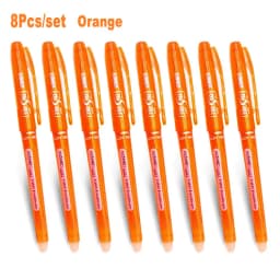 0.7mm 0.5mm Bullet Tip Erasable Gel Pen Set Refill Rods Blue Black Color Ink Cartridge Office School Writing Drawing Stationery