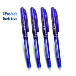 0.7mm 0.5mm Bullet Tip Erasable Gel Pen Set Refill Rods Blue Black Color Ink Cartridge Office School Writing Drawing Stationery
