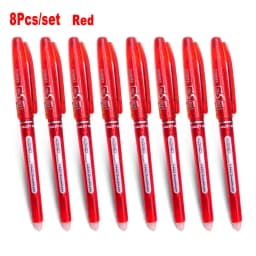 0.7mm 0.5mm Bullet Tip Erasable Gel Pen Set Refill Rods Blue Black Color Ink Cartridge Office School Writing Drawing Stationery