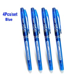 0.7mm 0.5mm Bullet Tip Erasable Gel Pen Set Refill Rods Blue Black Color Ink Cartridge Office School Writing Drawing Stationery