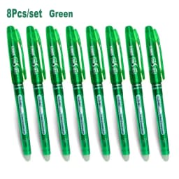 0.7mm 0.5mm Bullet Tip Erasable Gel Pen Set Refill Rods Blue Black Color Ink Cartridge Office School Writing Drawing Stationery