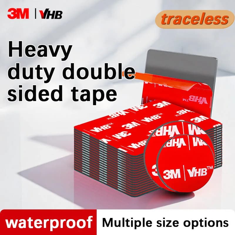 3m VHB Heavy Duty Acrylic Foam Tape Double Sided High Temperature Mounting Strip for Auto Trim Emblem Household Outdoor Bonding