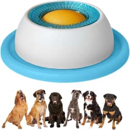 Dog/Cat Licking Bowl, Pet Licking Toy Slow Food Bowl, Non-Slip Licking Bowl, Educational Toy, Makes Dogs/Cats Love Licking.