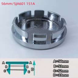 4Pcs Universal Car Wheel Hub Center Caps 49/50/56/60/65/68mm Black Silver Auto Hub Covers Replacement Accessories