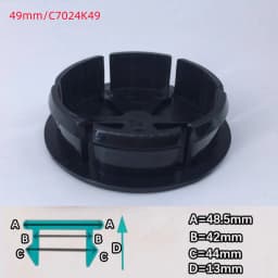 4Pcs Universal Car Wheel Hub Center Caps 49/50/56/60/65/68mm Black Silver Auto Hub Covers Replacement Accessories