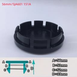 4Pcs Universal Car Wheel Hub Center Caps 49/50/56/60/65/68mm Black Silver Auto Hub Covers Replacement Accessories