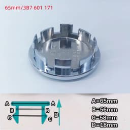 4Pcs Universal Car Wheel Hub Center Caps 49/50/56/60/65/68mm Black Silver Auto Hub Covers Replacement Accessories