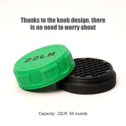 22 Caliber Micro Ammunition Storage Box with Screw Lid Design Compact and Durable Pocket Size Easy to Carry Ammunition Box Avail