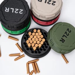 22 Caliber Micro Ammunition Storage Box with Screw Lid Design Compact and Durable Pocket Size Easy to Carry Ammunition Box Avail