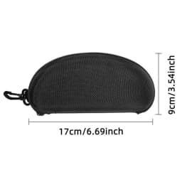 Portable Sunglasses Boxes for Outdoor Lightweiht Chloroprene Zipper Hard Shell Glasses Protective Case with buckle for backpack