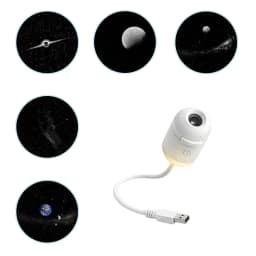 2 In 1 Mini Starry Sky Projector Creative Night Light 10 Films Starry Sky Ambient Light For Home Decoration Children Night Light