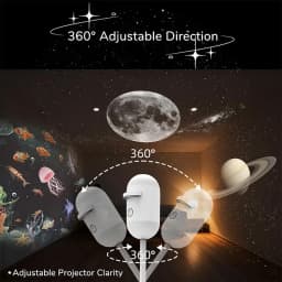 2 In 1 Mini Starry Sky Projector Creative Night Light 10 Films Starry Sky Ambient Light For Home Decoration Children Night Light