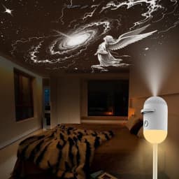 2 In 1 Mini Starry Sky Projector Creative Night Light 10 Films Starry Sky Ambient Light For Home Decoration Children Night Light