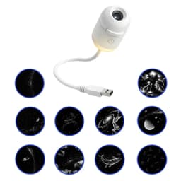 2 In 1 Mini Starry Sky Projector Creative Night Light 10 Films Starry Sky Ambient Light For Home Decoration Children Night Light