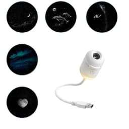 2 In 1 Mini Starry Sky Projector Creative Night Light 10 Films Starry Sky Ambient Light For Home Decoration Children Night Light
