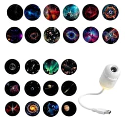 2 In 1 Mini Starry Sky Projector Creative Night Light 10 Films Starry Sky Ambient Light For Home Decoration Children Night Light