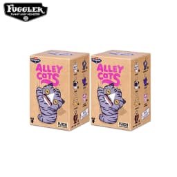 Original Fuggler ALLEY CAT Keychain Blind Box Plush Toys 12CM Cute Cats Animal Stuffed Pandents Fugglers Random Blind Boxs Gifts
