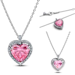 S925 Silver Clover Flower Heart Star Bow Emerald Floral AdjustableTennis Bracelet Pendant Necklace Inlaid Gem Fashion Jewelry