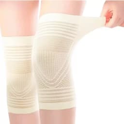 1Pair Summer Knee Cover Breathable Non-slip Joint Pain Relief Compression Kneepads Air Conditioning Thin Warm Knee Brace