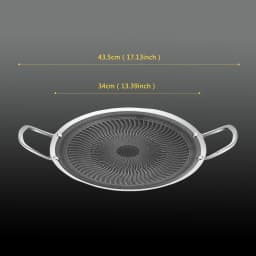 Stainless Steel BBQ Grill Pan for Camping & Home, Compatible with Induction, Gas