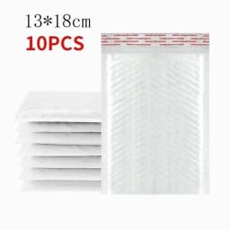 10-50Pcs Bubble Envelopes White Foam Shipping Bags Poly Bubble Mailers Pad Self Seal Packing Bags for Magazine 11cm 15cm 23cm