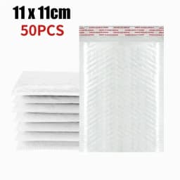 10-50Pcs Bubble Envelopes White Foam Shipping Bags Poly Bubble Mailers Pad Self Seal Packing Bags for Magazine 11cm 15cm 23cm