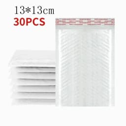 10-50Pcs Bubble Envelopes White Foam Shipping Bags Poly Bubble Mailers Pad Self Seal Packing Bags for Magazine 11cm 15cm 23cm