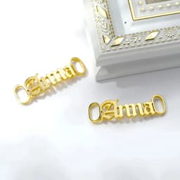 Custom Name Shoe Buckles Stainless Steel Customized Shoelace Buckle Personalized Decoration Charm Sneaker Accessories Jewelry