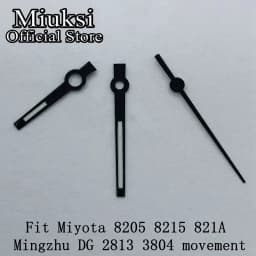 Miuksi silver rose gold blue watch hands green luminous hands fit NH35 NH36 3135 ETA2824 2836 Miyota8215 DG2813 3804 movement