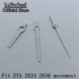 Miuksi silver rose gold blue watch hands green luminous hands fit NH35 NH36 3135 ETA2824 2836 Miyota8215 DG2813 3804 movement