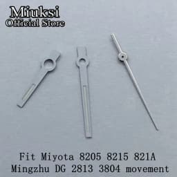 Miuksi silver rose gold blue watch hands green luminous hands fit NH35 NH36 3135 ETA2824 2836 Miyota8215 DG2813 3804 movement
