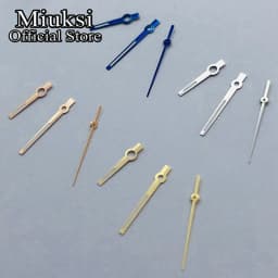 Miuksi silver rose gold blue watch hands green luminous hands fit NH35 NH36 3135 ETA2824 2836 Miyota8215 DG2813 3804 movement