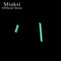 Miuksi silver rose gold blue watch hands green luminous hands fit NH35 NH36 3135 ETA2824 2836 Miyota8215 DG2813 3804 movement