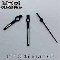 Miuksi silver rose gold blue watch hands green luminous hands fit NH35 NH36 3135 ETA2824 2836 Miyota8215 DG2813 3804 movement