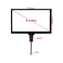 3.5/4.3/5/6.5/7/8/9 Inch Universal Capacitive Touchscreen Digitizer For Car Navigation Multimedia Touch Panel Glass