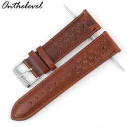 Onthelevel Leather Watch Strap 18mm 20mm 22mm 24mm Gray Color Watch Band Quick Release Watch Bands Replacement