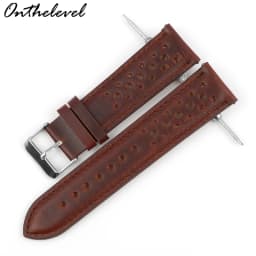 Onthelevel Leather Watch Strap 18mm 20mm 22mm 24mm Gray Color Watch Band Quick Release Watch Bands Replacement