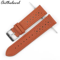 Onthelevel Leather Watch Strap 18mm 20mm 22mm 24mm Gray Color Watch Band Quick Release Watch Bands Replacement