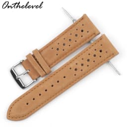 Onthelevel Leather Watch Strap 18mm 20mm 22mm 24mm Gray Color Watch Band Quick Release Watch Bands Replacement