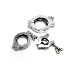 KF10 KF16 KF25 KF40 KF50 , Rubber Gasket Bracket Aluminium Alloy Vacuum Tube Clamp , Vacuum Bellows Clamps