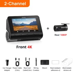70mai 4K Dash Cam A800SE Upgraded Version Supercapatior Voice Control GPS ADAS Wifi 6 Car Recorder 70mai A800SE Support 4G LTE