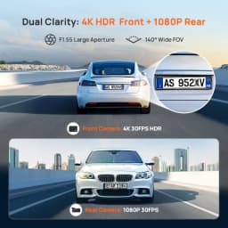 70mai 4K Dash Cam A800SE Upgraded Version Supercapatior Voice Control GPS ADAS Wifi 6 Car Recorder 70mai A800SE Support 4G LTE