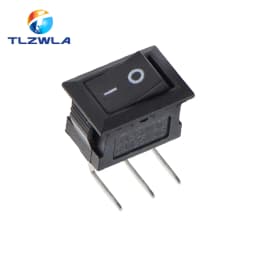 5/10PCS KCD11 Rocker Switch 10*15mm Mini Push Button Switch ON-OFF / ON-OFF-ON 2 Pins / 3 Pins 3A 250VAC / 6A 125VAC 10x15mm